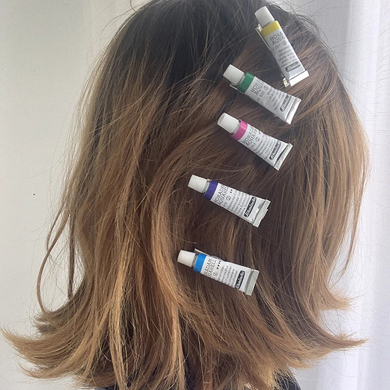Creative Watercolor Hair Clips