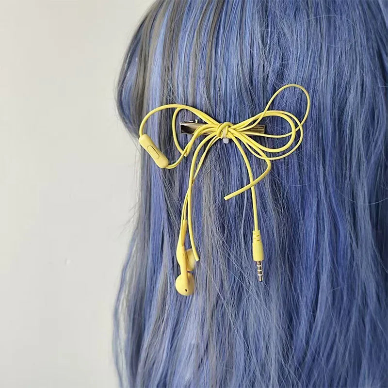 headphones hairclip